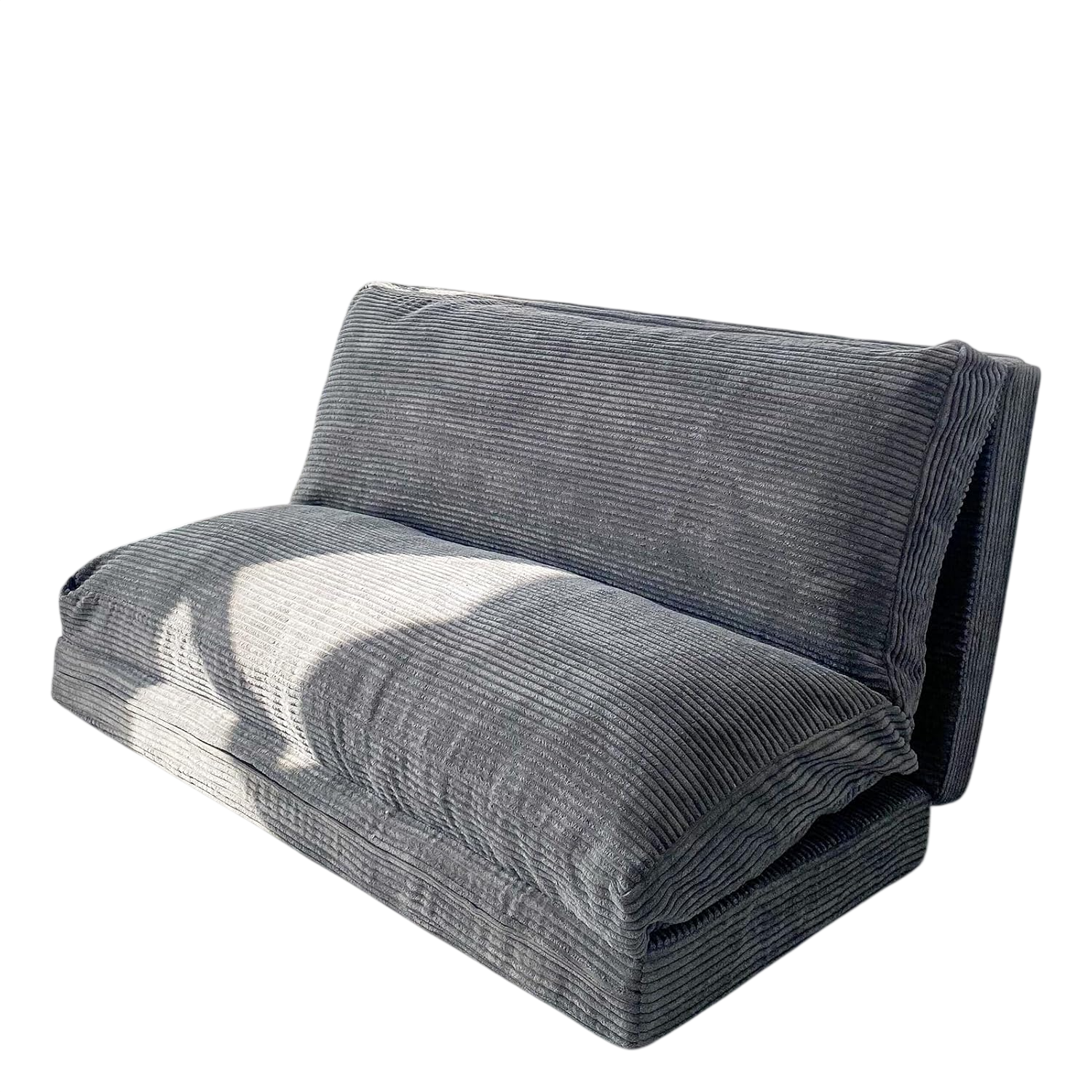 Togo Folding Sofa Bed, Dark Grey, 30x95 Inch